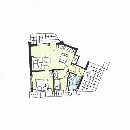 Daire Haus Koenigshoehe